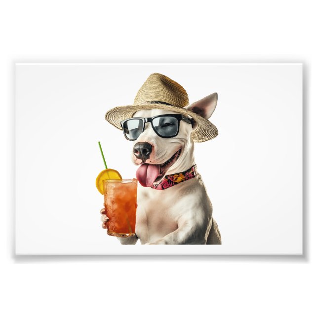 Bull Terrier Copy Photo Print (Front)