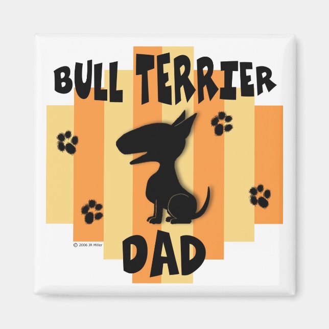 Bull Terrier Dad Magnet (Front)