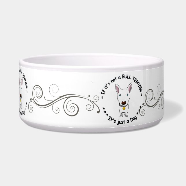 Bull Terrier Dog Bowl (Front)