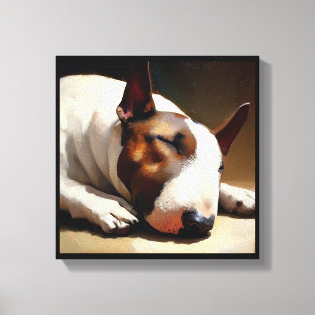 Bull Terrier Dog  Canvas Print (Front)