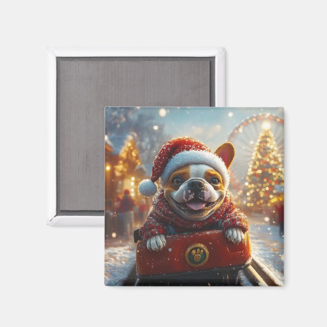 Bull Terrier Dog Christmas Magnet (Front/Back)