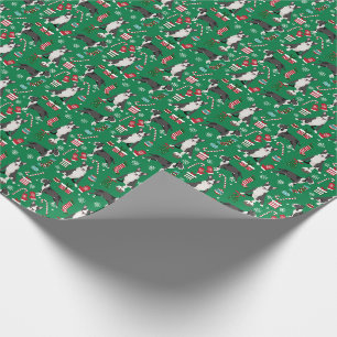 Bull Terrier Dog Christmas Wrapping Paper