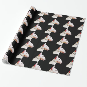 Bull Terrier  dog  gift wrapping paper