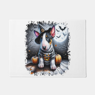 Bull Terrier Dog Halloween Doormat