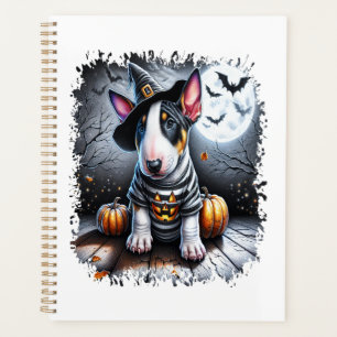 Bull Terrier Dog Halloween Planner