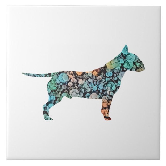Bull Terrier Dog Lover  Tile (Front)