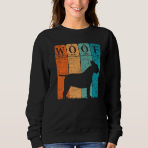 Bull Terrier Dog Periodic Table Elements Dog  Woof Sweatshirt