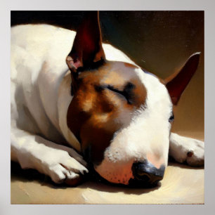 Bull Terrier Dog  Poster