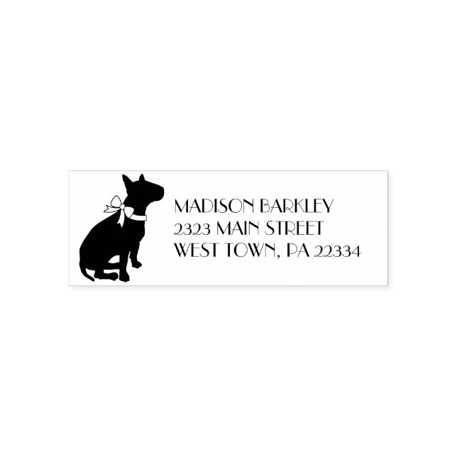 Bull Terrier Dog Puppy Self-inking Stamp (Design)