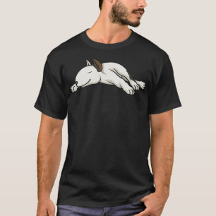Bull Terrier Dogs White Bull Terrier Sleeping Funn T-Shirt