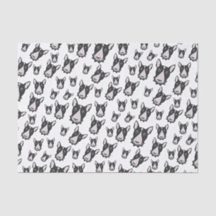 Bull Terrier Double Take! Adorable Puppy Dog Bully Tissue Paper