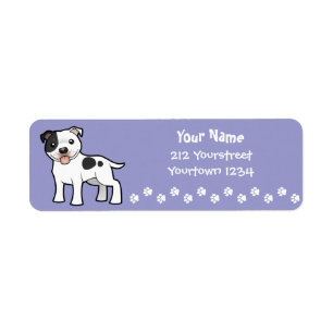 Bull-terrier du Staffordshire de bande dessinée