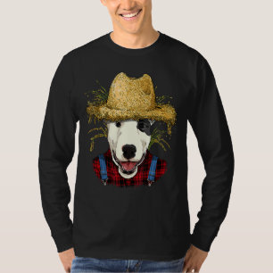 Bull Terrier Farmer Farming Agriculture Pet Bully T-Shirt