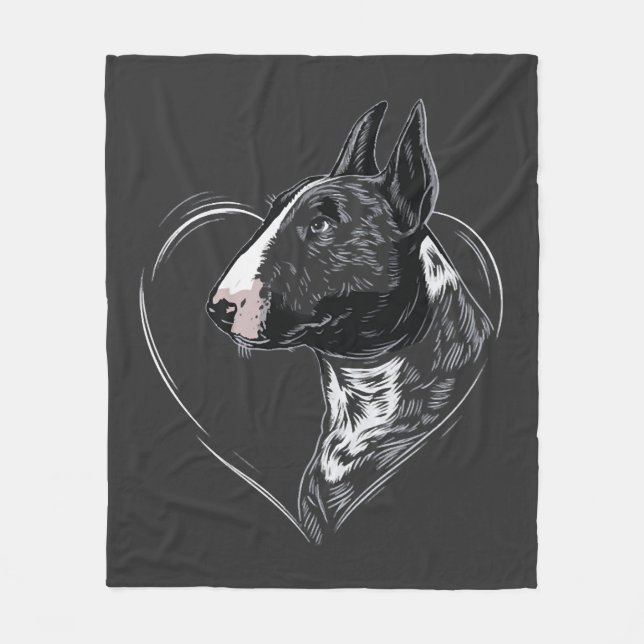 Bull Terrier   Fleece Blanket (Front)