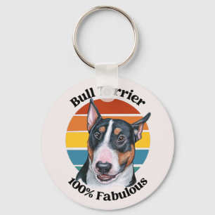 Bull Terrier funny quote keychain
