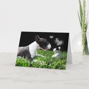 Bull Terrier Greeting Card