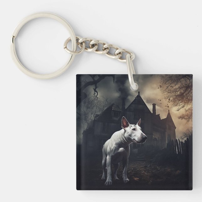 Bull Terrier Halloween effroi (Devant)