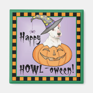 Bull Terrier Halloween Magnet