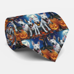 Bull Terrier Halloween Spooky  Tie