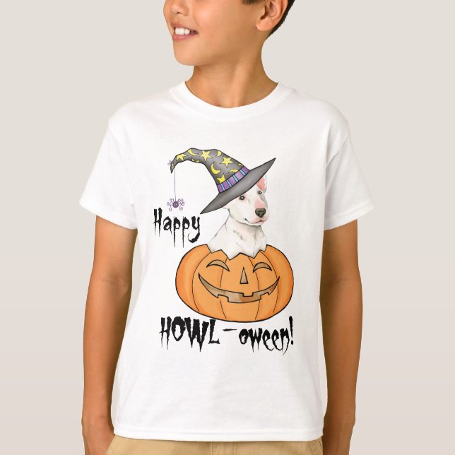 Bull Terrier Halloween T-Shirt (Front)