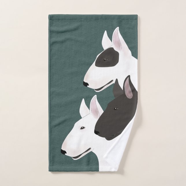Bull Terrier Hand Towel (Hand Towel)