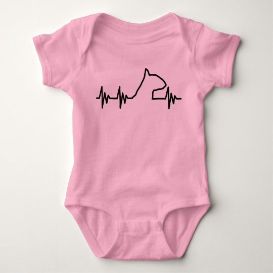 Bull terrier heart beat shirt