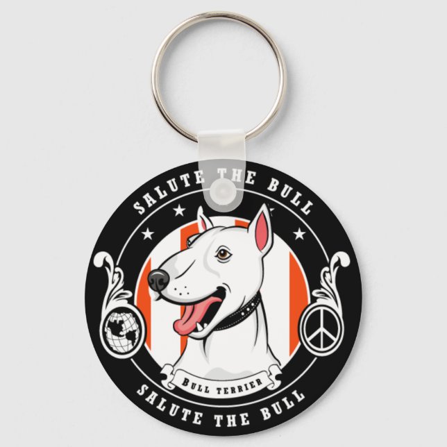 Bull Terrier keychain (Front)
