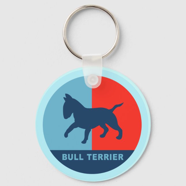 Bull Terrier keychain (Front)