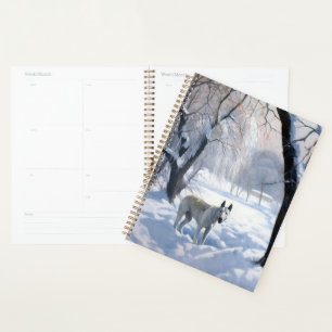 Bull Terrier Let It Snow Christmas Planner