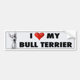 Bull Terrier Love Sticker BULLT1