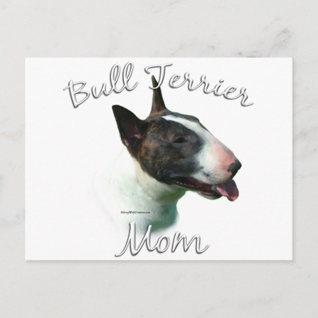 Bull Terrier Mom 2 Postcard (Front)