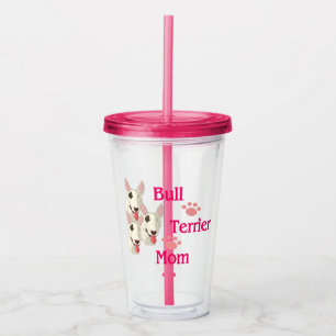 Bull Terrier Mom Acrylic Tumbler