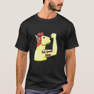 Bull Terrier Mom Tattoo Bully Mom Dog Owner Mother T-Shirt