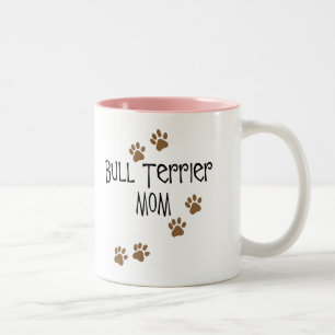 Bull Terrier Mom Two-Tone Coffee Mug