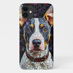 Bull Terrier Mosaic Art iPhone 11 Case