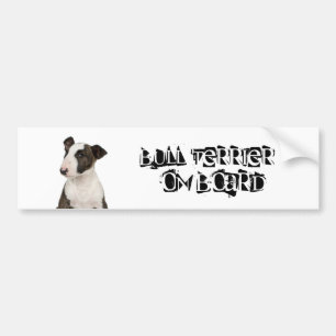 Bull Terrier on Board Bumper Sticker