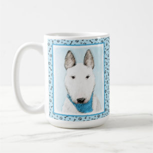 Bull Terrier Painting - Cute Original Dog Art Coffee Mug