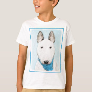 Bull Terrier Painting - Cute Original Dog Art T-Shirt