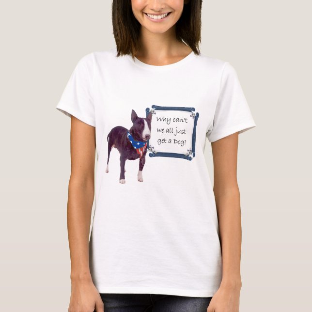 Bull Terrier Patriotic T-Shirt (Front)