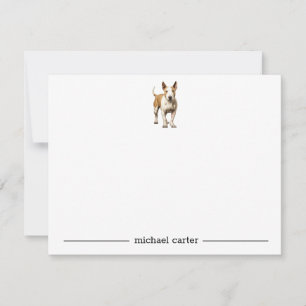 Bull Terrier Personalized Note Cards