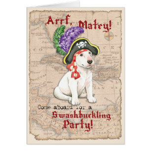 Bull Terrier Pirate Invitation
