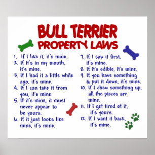 BULL TERRIER PL2 POSTER