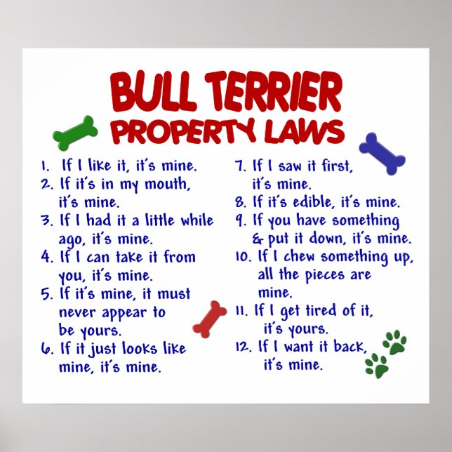 BULL TERRIER PL2 POSTER (Front)