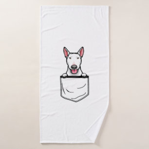 Bull Terrier Pocket Dog T Shirt Bath Towel