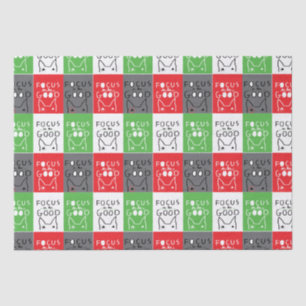 Bull Terrier Pop Art Focus on the GOOD inspiration Tissue Paper