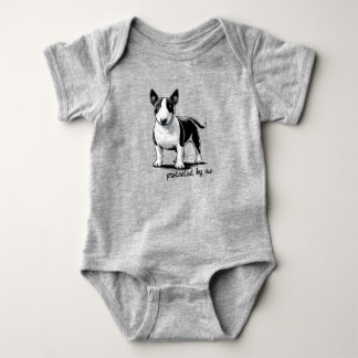 Bull Terrier - Protected by me Baby Bodysuit