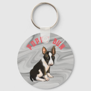 Bull terrier puppy Keychain