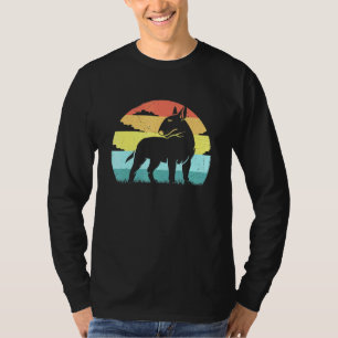 Bull Terrier Retro Vintage Sunset Bull Terrier T-Shirt