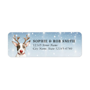 Bull Terrier Return Address Label
