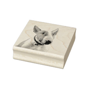 Bull Terrier Rubber Stamp
